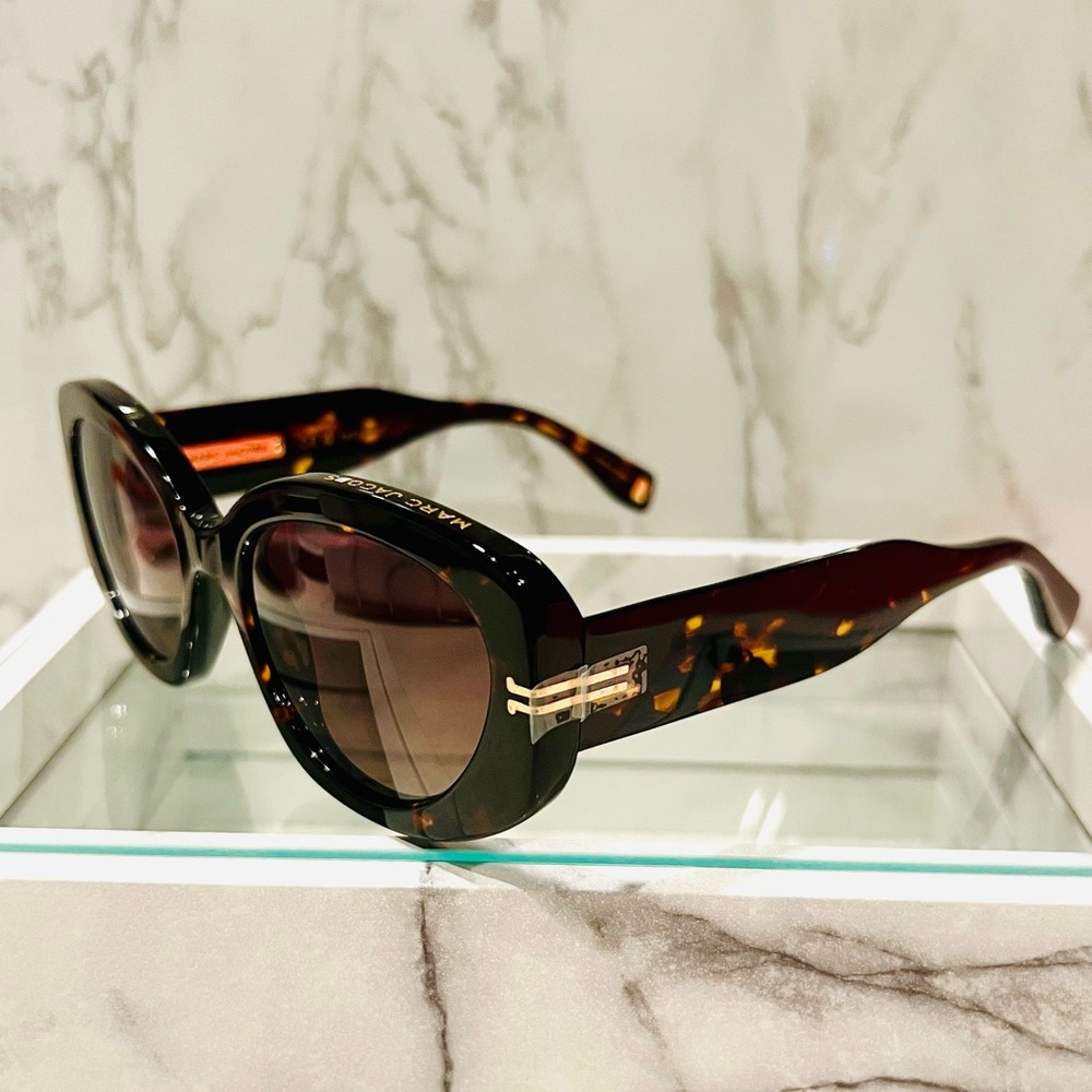 Marc Jacobs 56mm Gradient Rectangular Sunglasses … - image 1